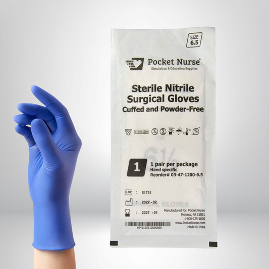Gants en nitrile stérile