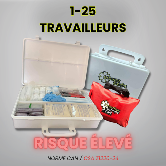 Trousse Intermédiaire - 1 à 25 travailleurs - Risque Élevé